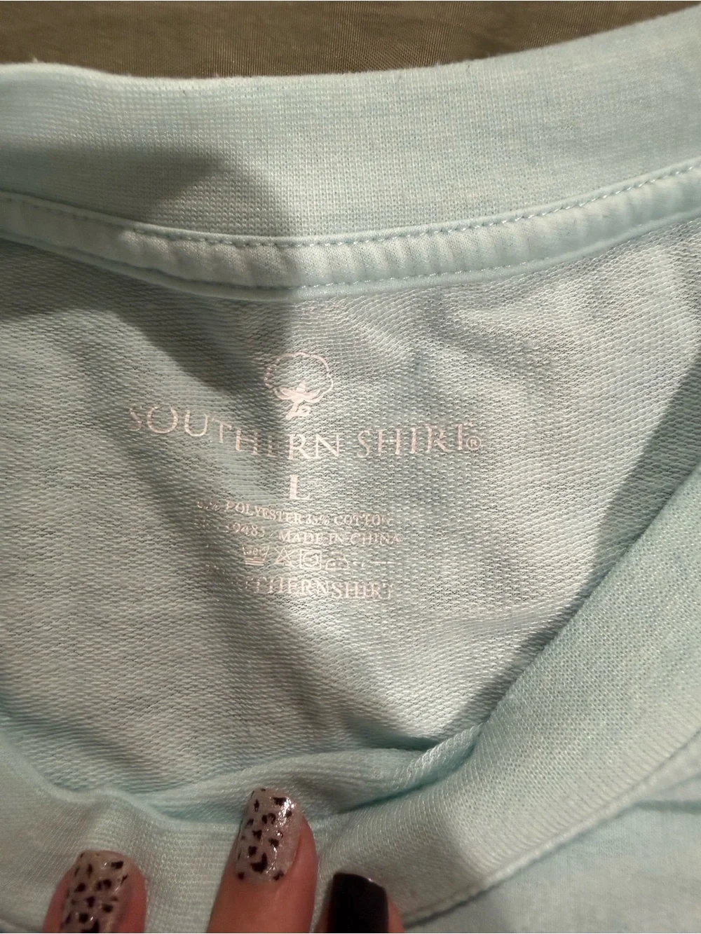 The Southern Shirt Company Pale Blue Short Sleeve Crewneck Tee